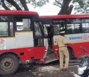 ಮೈಸೂರು :  KSRTC ಬಸ್‌ ಗಳ ನಡುವೆ ಮುಖಾಮುಖಿ ಡಿಕ್ಕಿ |...