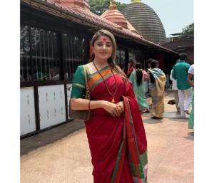 SANDLEWOOD : ಶಕ್ತಿಪೀಠ ಕಾಮಾಕ್ಯ ಕ್ಷೇತ್ರಕ್ಕೆ ಭೇಟಿ ಕೊಟ್ಟ ಕನ್ನಡದ ನಟಿ ಕಾರುಣ್ಯಾ ರಾಮ್