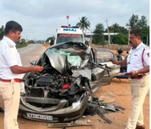 ನೆಲಮಂಗಲ : ಕೆಕೆಆರ್‌ಟಿಸಿ ಬಸ್‌ಗೆ ಕಾರು ಡಿಕ್ಕಿ | ಓರ್ವ ಸಾವು