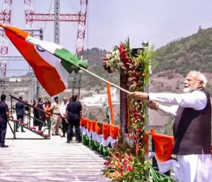 ಜಮ್ಮು -ಕಾಶ್ಮೀರ : ವಿಶ್ವದ ಅತಿ ಎತ್ತರದ ಚೆನಾಬ್‌ ರೈಲ್ವೆ ಸೇತುವೆ ಉದ್ಘಾಟಿಸಿದ ಪ್ರಧಾನಿ ಮೋದಿ