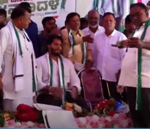 PAVAGADA : ಪಾವಗಡದಲ್ಲಿ ನಿಖಿಲ್‌ ಕುಮಾರಸ್ವಾಮಿಗೆ ಭರ್ಜರಿ ಸ್ವಾಗತ
