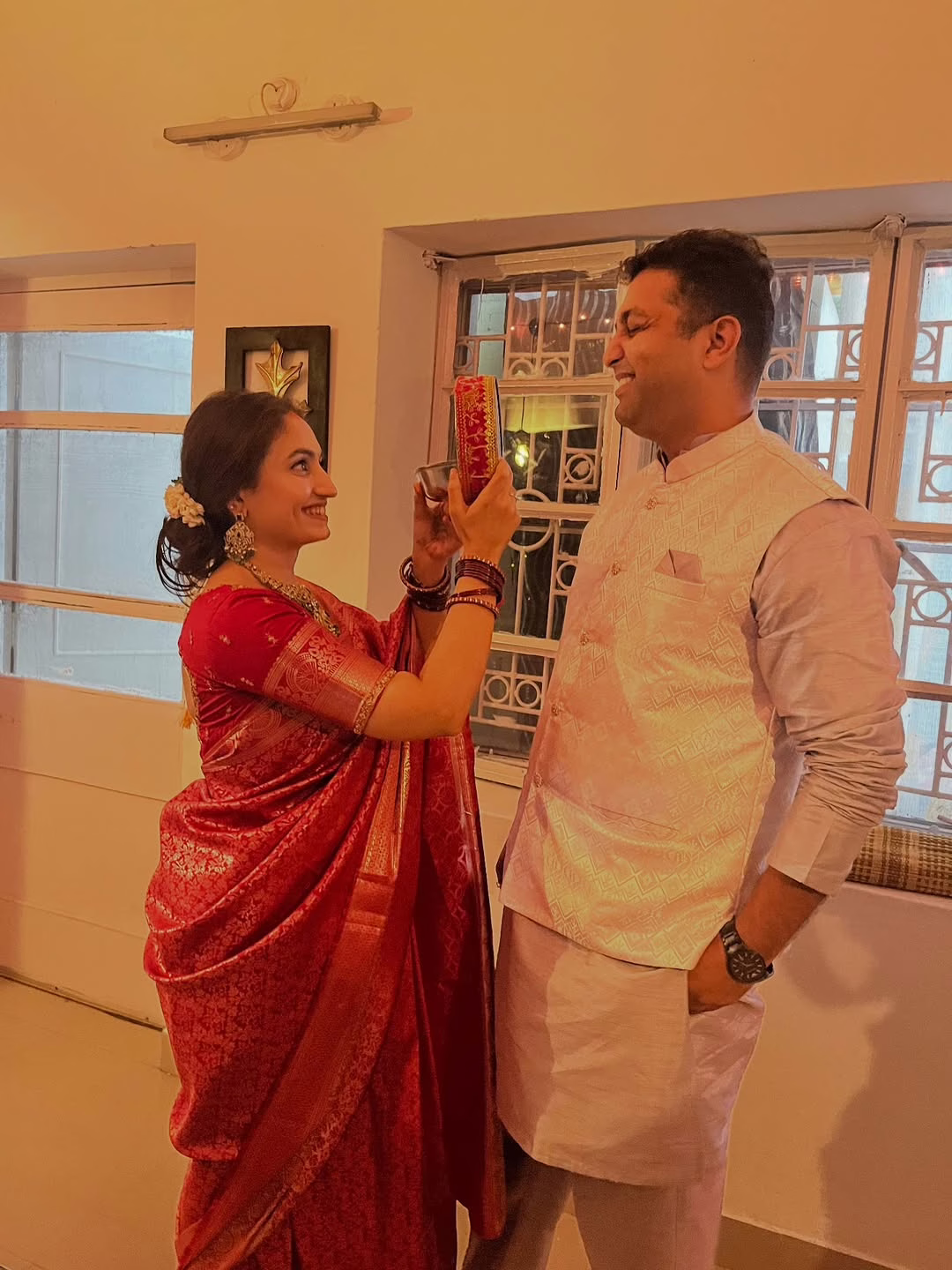 My first Karva Chauth Celebrating love, faith, and forever 🌙 ✨ (1)