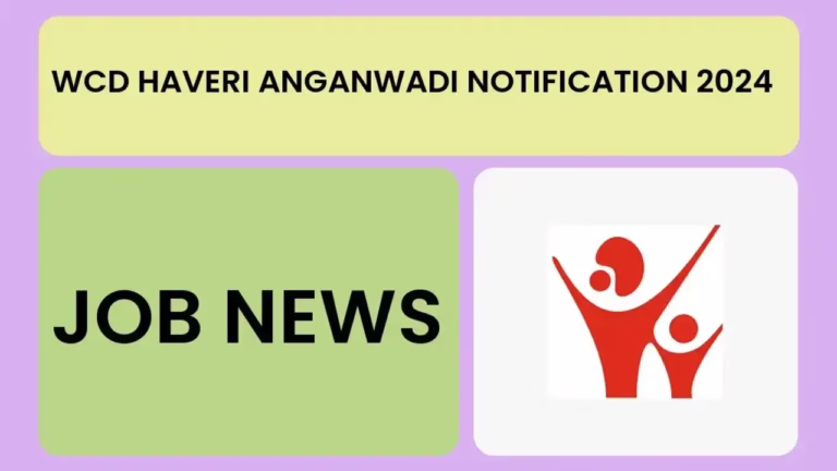 WCD Haveri Recruitment 2025