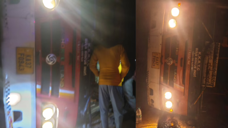 KKRTC-bus-overturns-near-Chikkamagaluru