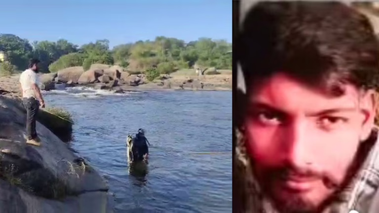 A-young-man-drowned-in-Tunga-River-and-died-in-Thirthahalli