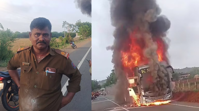 Haveri-Bus-Fire