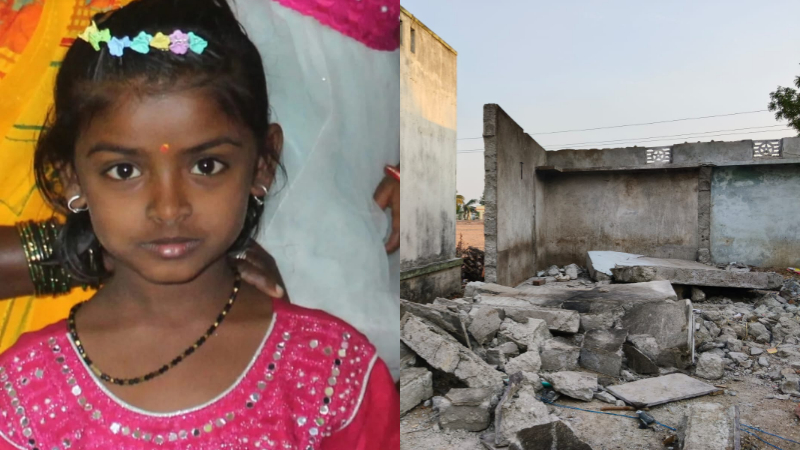 Yadgiri-Girl-Died-Due-to-wall-collapse