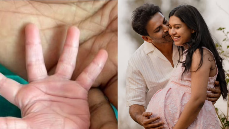 kannada-actor-daali-dhananjaya-and-his-wife-dr-dhanyatha-have-been-blessed-with-a-baby-boy