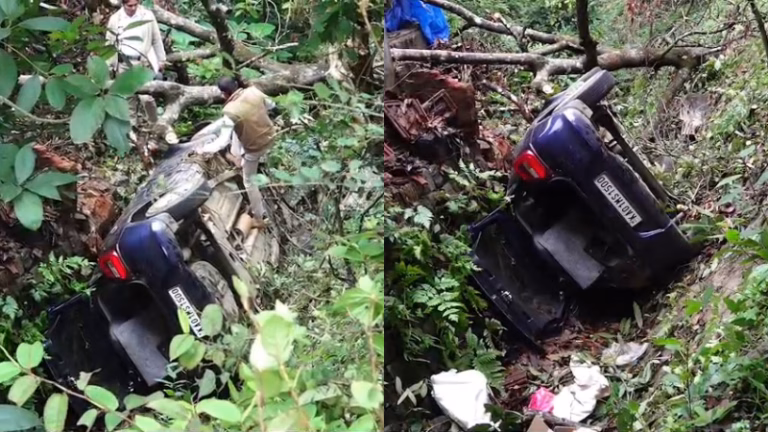 Madikeri-Car-Falls-Into-Ditch-