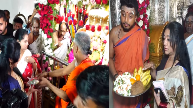 chamundi-hills-darshan-wife-vijayalakshmi