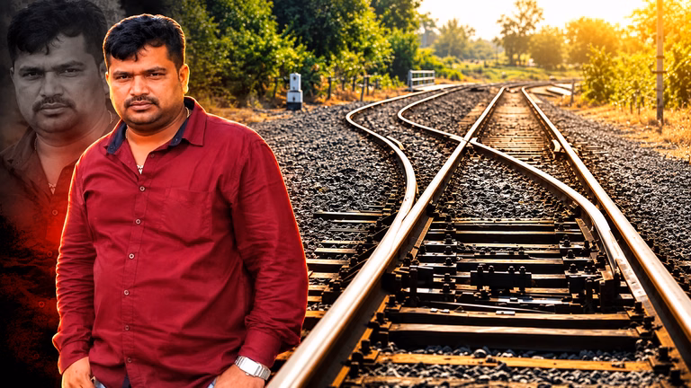 Cinematic Railway Junction Portrait