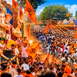 Vibrant Ganesh Festival Procession